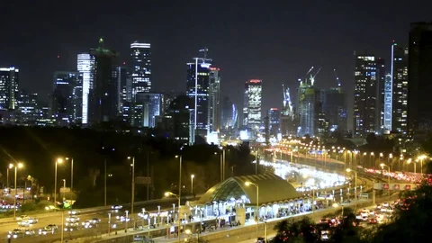 Tel Aviv time laps Video stock 87195418