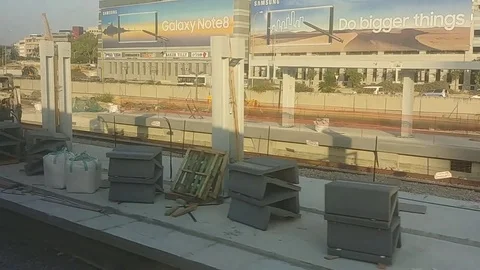 Tel Aviv - View from train Stock Footage 82133628