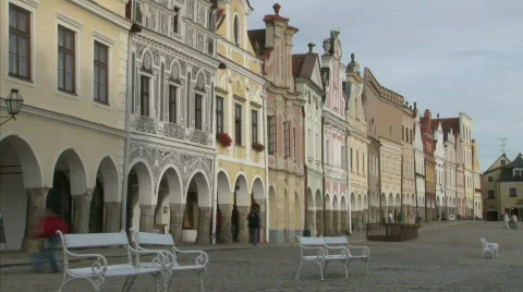 Telc - UNESCO heritage Stock Footage 547835