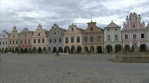Telc - UNESCO heritage Stock Footage 547989