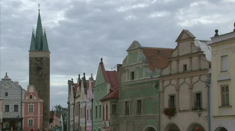 Telc - UNESCO heritage Stock Footage 575296