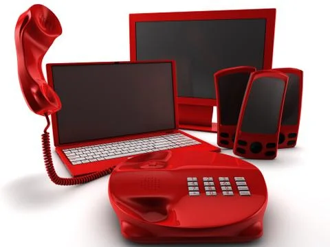 Telco Bundle Pack Stock Illustration