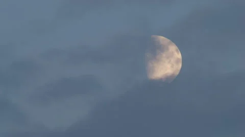 Tele shot of moon before the supermoon 스톡 동영상 40872474