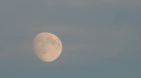 Tele shot of moon before the supermoon Stockbeeldmateriaal 40872500