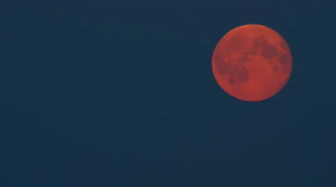 Tele shot of the supermoon Stockbeeldmateriaal 40872847