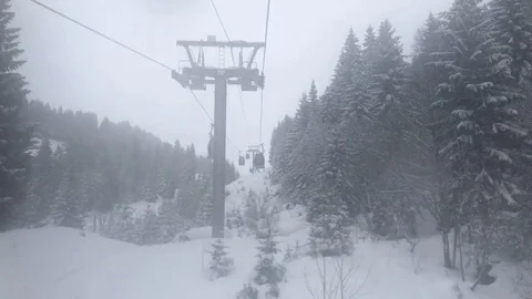 Telecabine Time-lapse Stock Footage 73418355