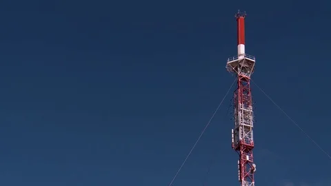 Telecom Antenna Tilt down 1 Stock Footage 69876902