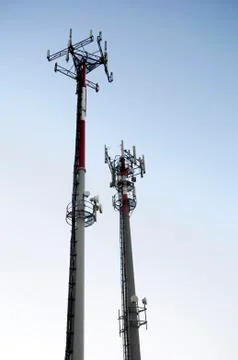 Telecom antennas Stock Photos