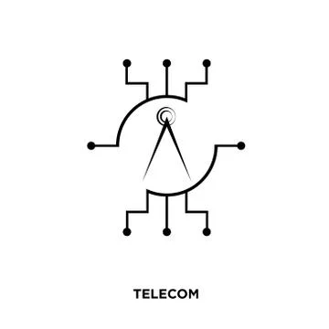 Telecom icon isolated on white background for your web, mobile and app design Stock Illustration