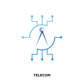Telecom icon isolated on white background for your web, mobile and app design Stock Illustration