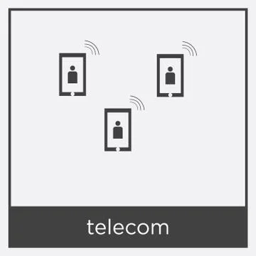 Telecom icon isolated on white background Stock Illustration