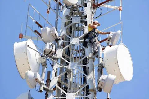 Telecommuncation man Stock Photos