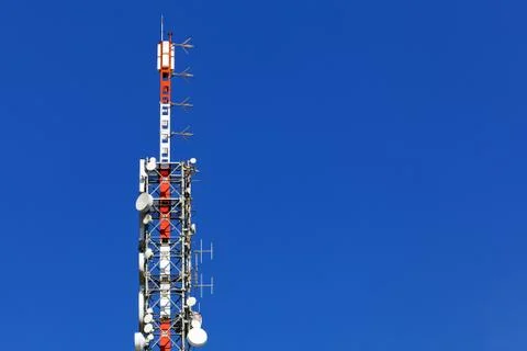 Telecommunication antenna Stock Photos