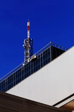 Telecommunication antenna Stock Photos