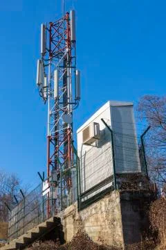 Telecommunication anthenna Stock Photos