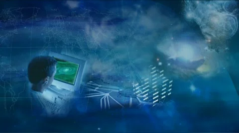 Telecommunication Backround Stock Footage 857501