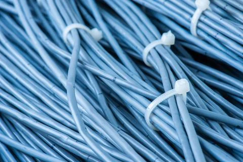 Telecommunication Data Network Cable Management Foto stock