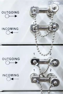 Telecommunication multiplexer Foto stock