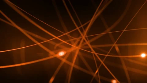 Telecommunication Network Orange Stock Footage 134781800