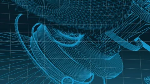 Telecommunication satellite 3 Stock Footage 640868