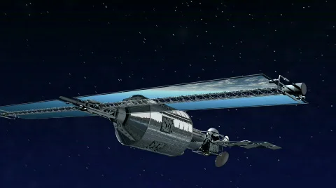 Telecommunication Satellite Stock Footage 756495