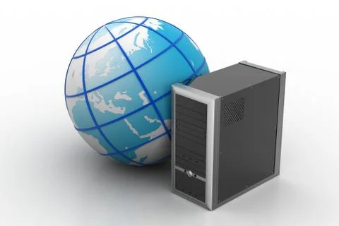 Telecommunication service internet concept Stock Illustration