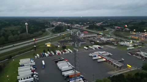 Telecommunication tower with 5G cellular network antenna Stock Footage 241939627