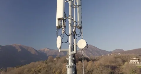 Telecommunication Tower Antenna Video stock 99886909