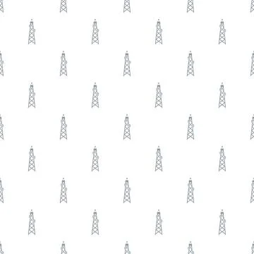 Telecommunication tower antennae repeating pattern and background 스톡 일러스트