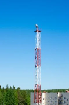 Telecommunication Tower, cell tower Stock Photos