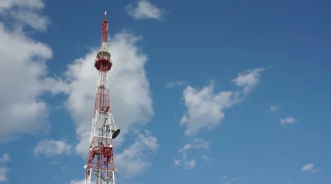 Telecommunication Tower Stock Footage 39959770