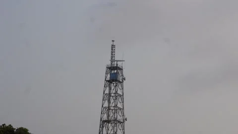 Telecommunication Tower Stock-Footage 336700814