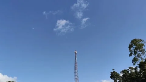 Telecommunication tower Stock Footage 339303155
