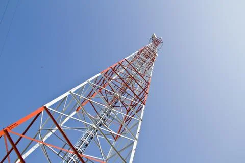 Telecommunication tower Stock Photos