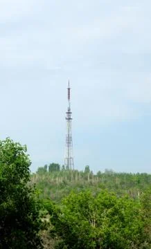 Telecommunication tower Stock Photos