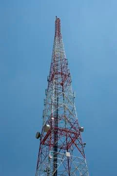 Telecommunication tower Stock Photos