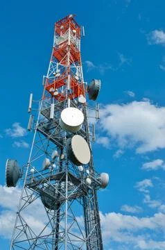 Telecommunication tower Foto stock