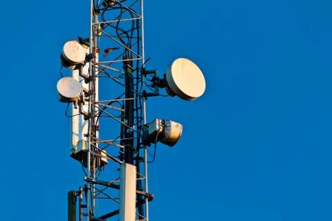 Telecommunication tower Stock Photos