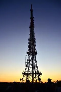 Telecommunication tower 스톡 사진