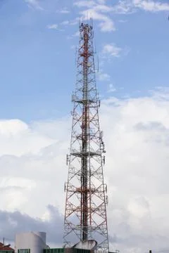 Telecommunication tower Stock Photos