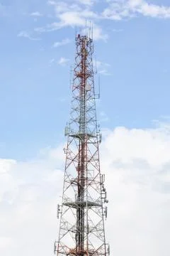Telecommunication tower Stock Photos