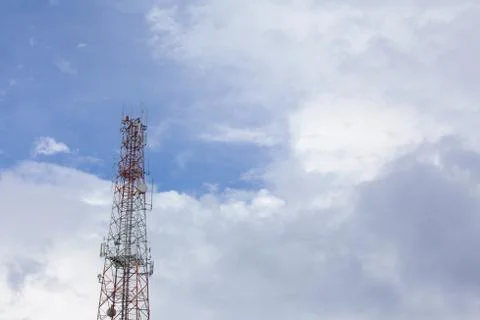 Telecommunication tower Stock Photos