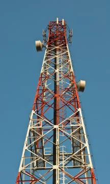 Telecommunication tower Stock Photos