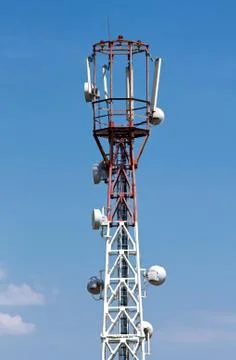 Telecommunication tower 스톡 사진