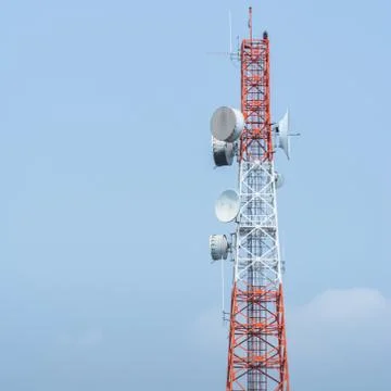 Telecommunication tower Stock Photos