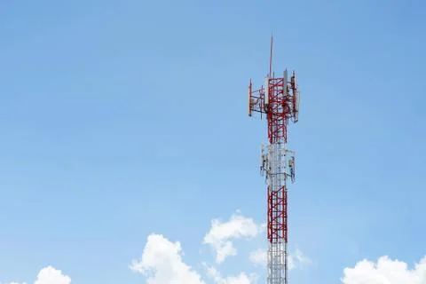 Telecommunication tower Stock Photos
