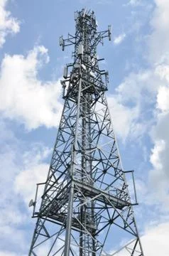 Telecommunication tower Stock Photos