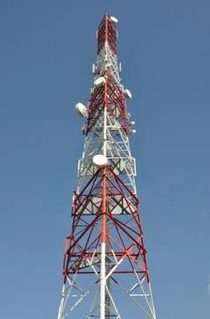Telecommunication tower Stock Photos