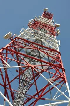 Telecommunication tower Stock-Fotos