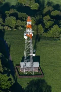 Telecommunication tower Stock Photos